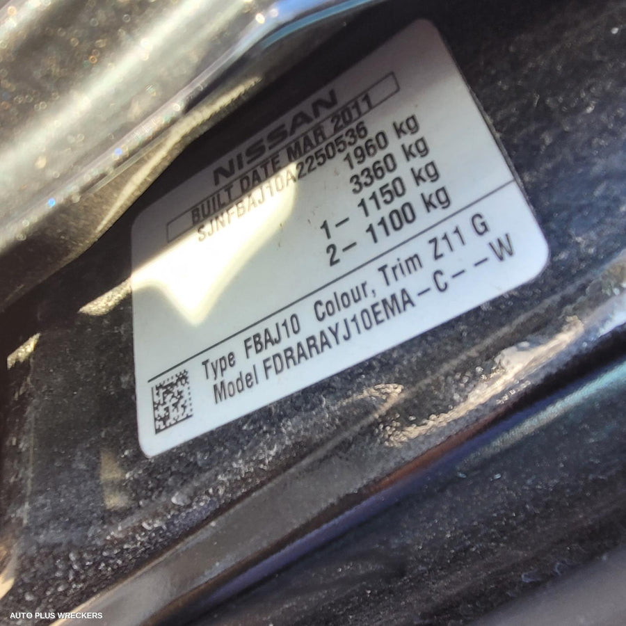 2011 Nissan Dualis Right Rear Wnd Reg Motor 2011 Nissan Dualis Right Rear Wnd Reg Motor