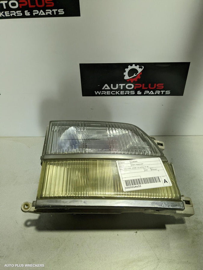 1999 Nissan Elgrand Right Headlamp 1999 Nissan Elgrand Right Headlamp
