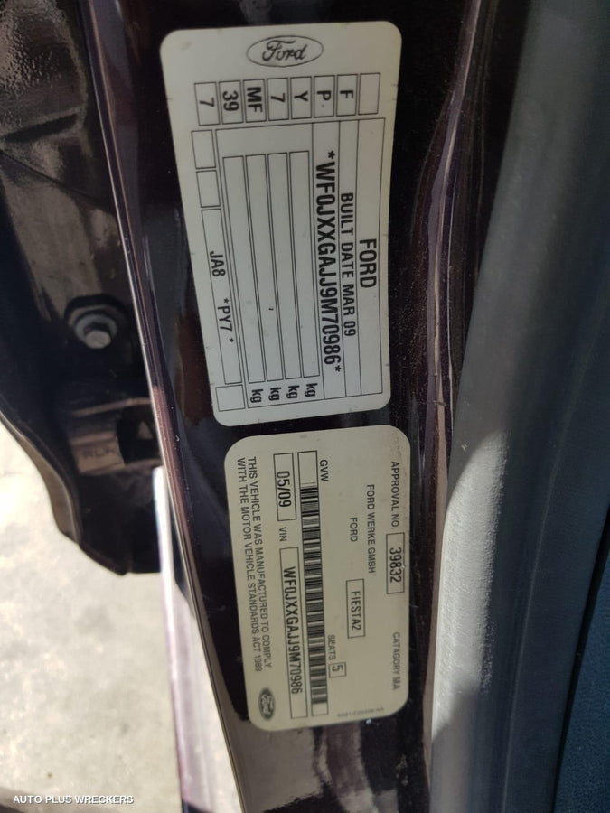 2009 Ford Fiesta Right Door Mirror 2009 Ford Fiesta Right Door Mirror