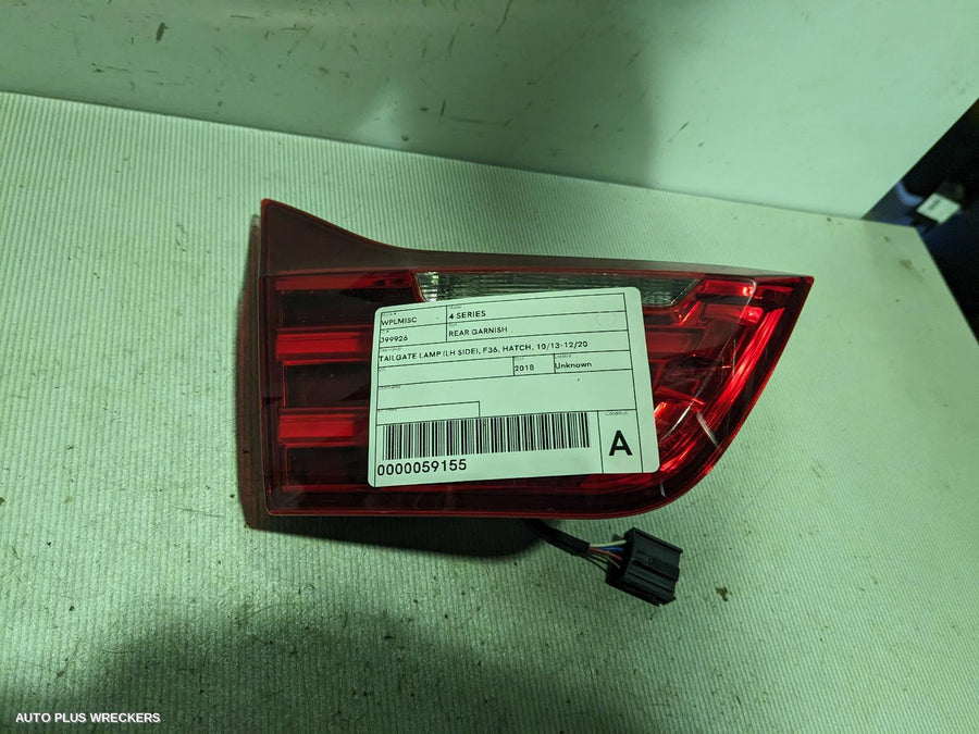 2018 Bmw 4 Series Rear Garnish 2018 Bmw 4 Series Rear Garnish