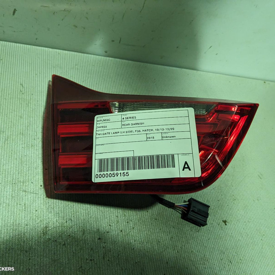 2018 Bmw 4 Series Rear Garnish 2018 Bmw 4 Series Rear Garnish