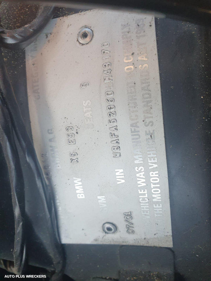 2001 Bmw X5 Right Guard 2001 Bmw X5 Right Guard