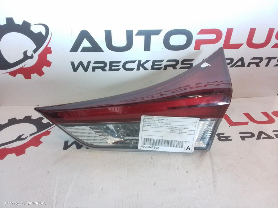 2016 Toyota Corolla Rear Garnish 2016 Toyota Corolla Rear Garnish