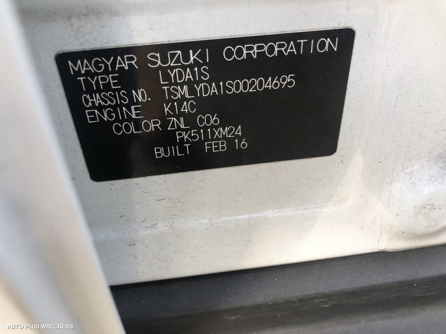 2016 Suzuki Vitara Instrument Cluster 2016 Suzuki Vitara Instrument Cluster