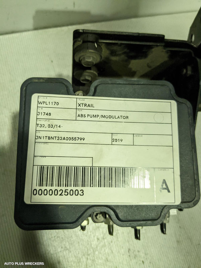 2019 Nissan Xtrail Abs Pump Modulator 2019 Nissan Xtrail Abs Pump Modulator