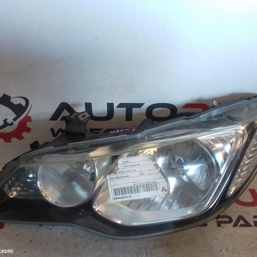 2006-2008 Honda Civic Left Headlamp