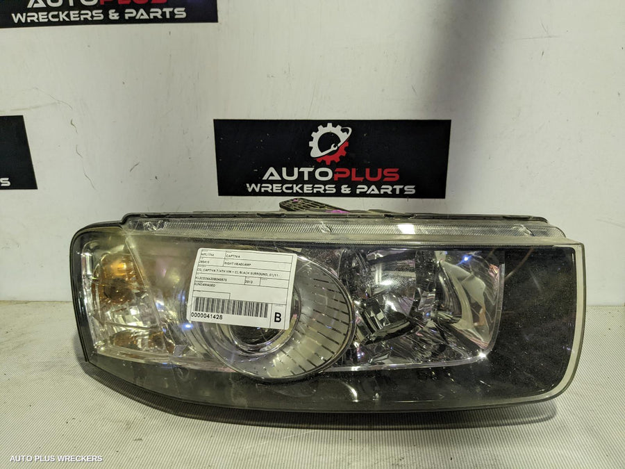 2013 Holden Captiva Right Headlamp