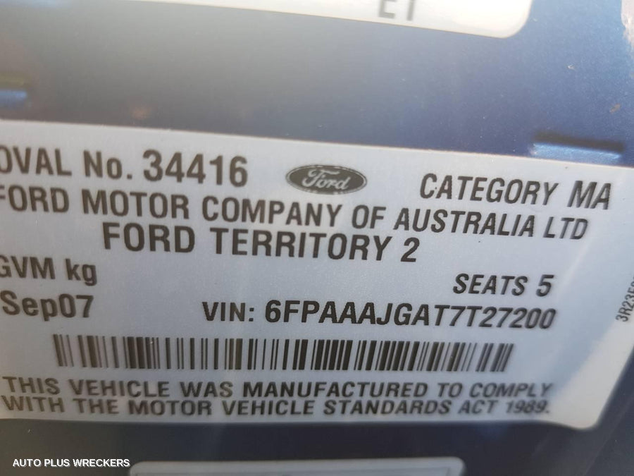 2007 Ford Territory A C Condenser