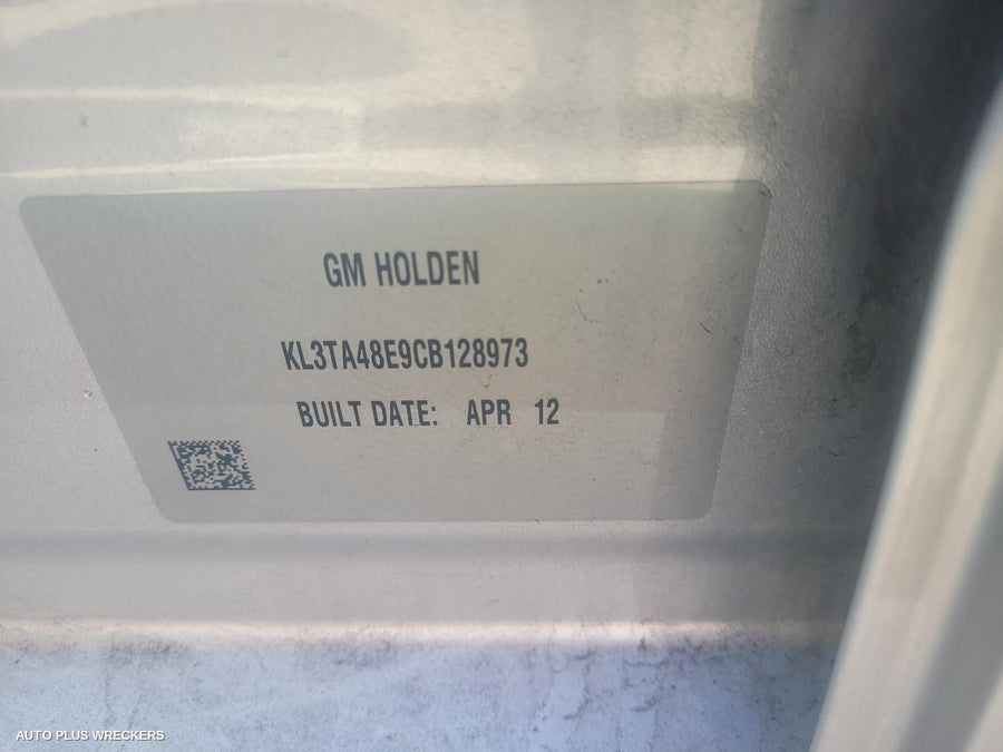 2012 Holden Barina Parcel Shelf