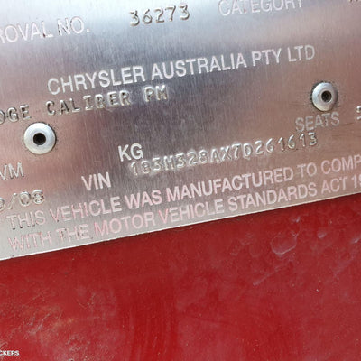 2008 DODGE CALIBER LEFT FRONT DOOR