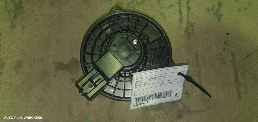 2016 Mazda 3 Heater Fan Motor