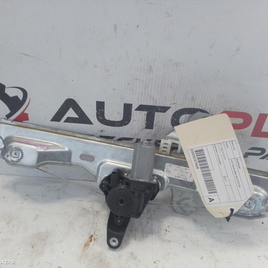 2013-2017 Nissan Qashqai Left Rear Wnd Reg Motor