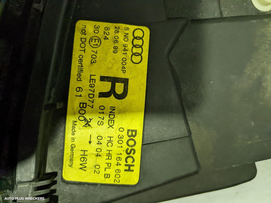 1999 Audi Tt Right Headlamp