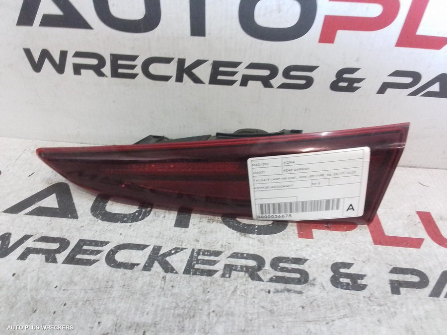 2018 Hyundai Kona Rear Garnish