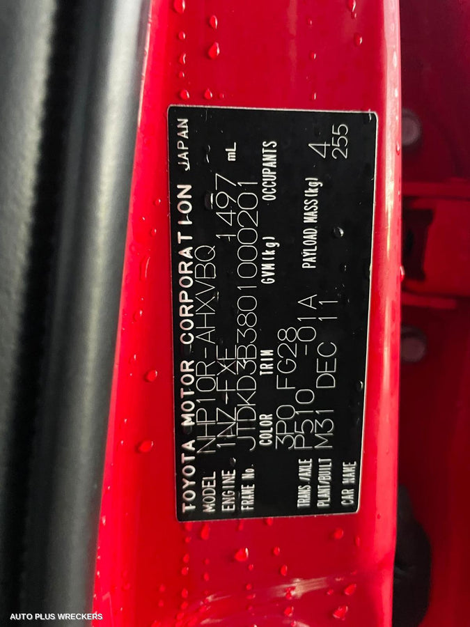 2012 Toyota Prius Instrument Cluster