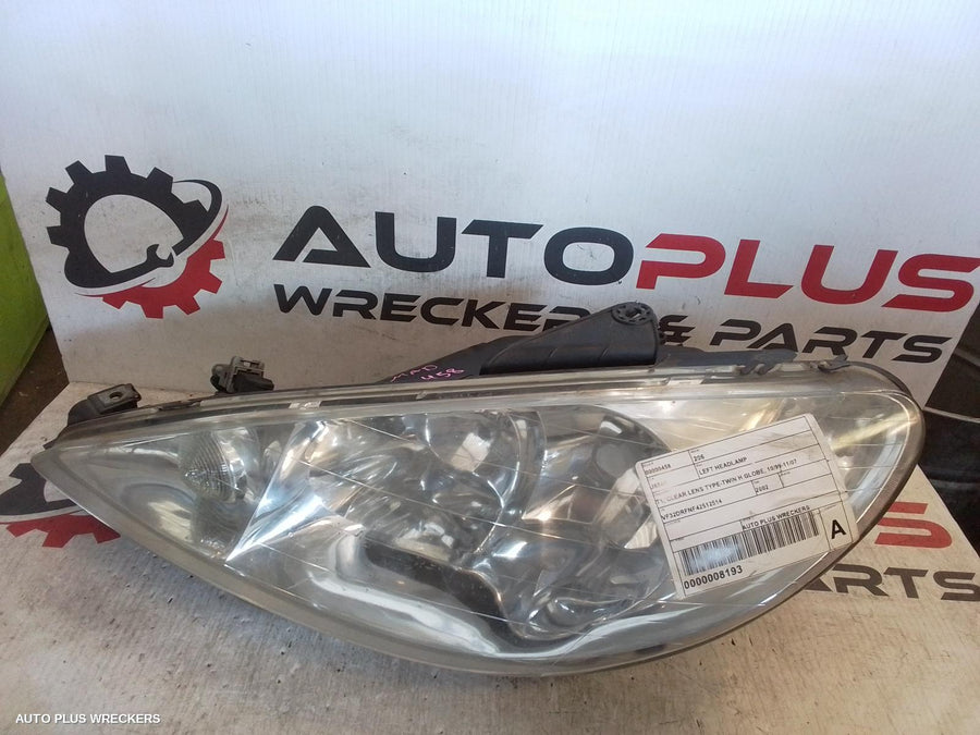 1999-2007 Peugeot 206 Left Headlamp