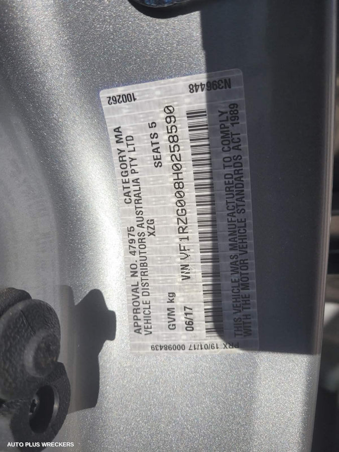 2017 Renault Kaleos Abs Pump Modulator