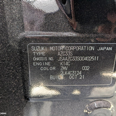 2022 Suzuki Swift Right Front Window Reg Motor