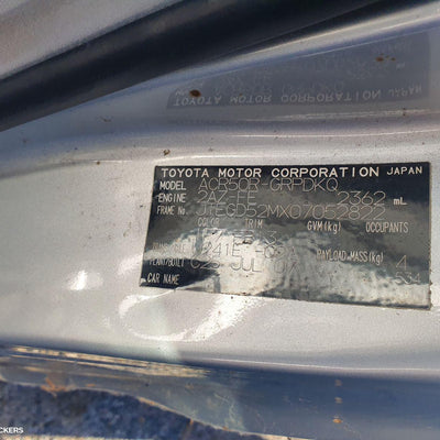 2006-2008 Toyota Tarago Right Taillight