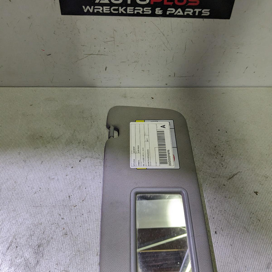 2011-2019 Hyundai Accent Sunvisor