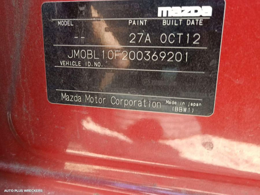 2012 Mazda 3 Combination Switch