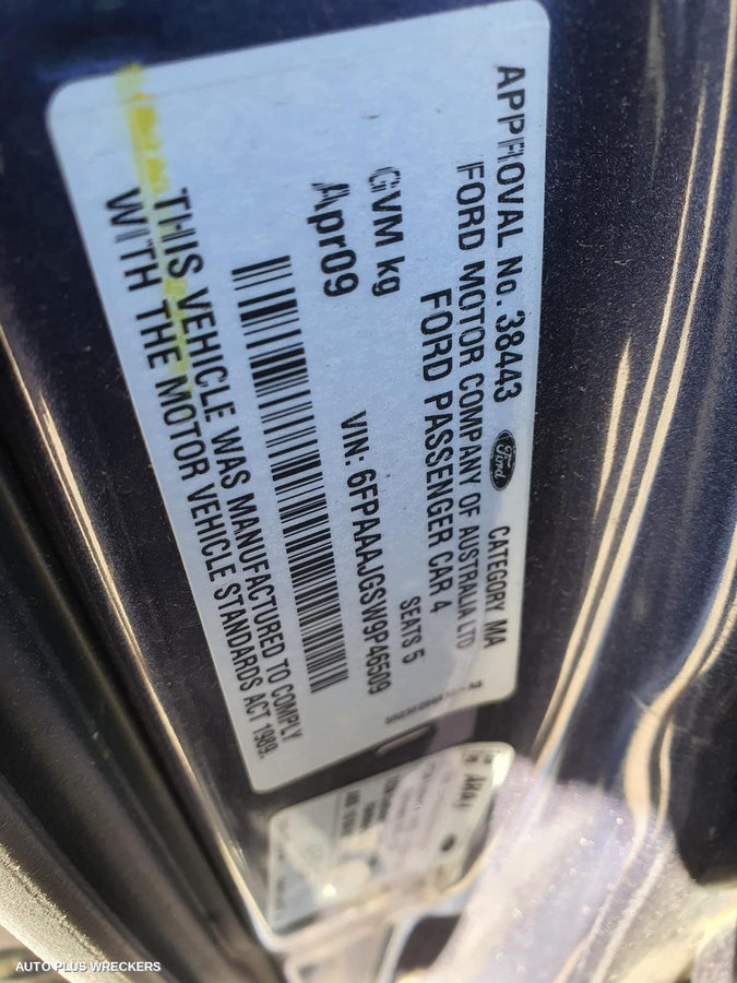 2009 Ford Falcon Radio Cd Dvd Sat Tv