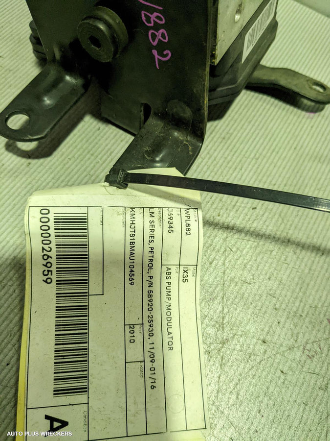 2010 Hyundai Ix35 Abs Pump Modulator