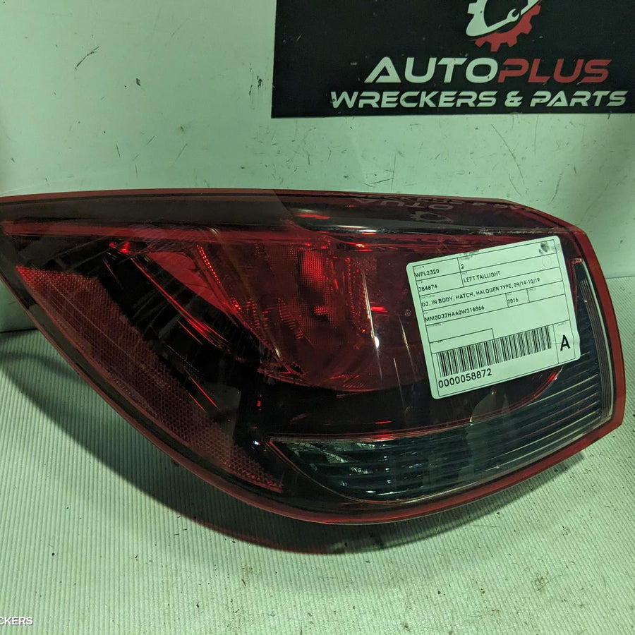 2014-2019 Mazda 2 Left Taillight