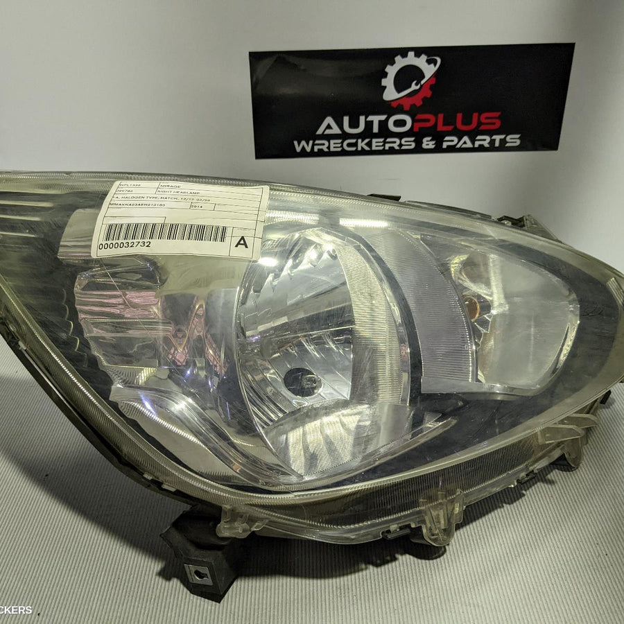 2012-2020 Mitsubishi Mirage Right Headlamp