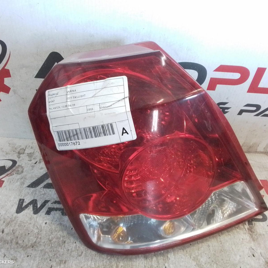 2006 Holden Barina Left Taillight
