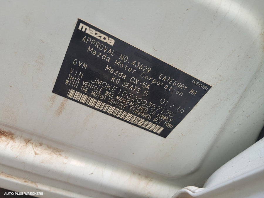 2016 Mazda Cx5 Rear Garnish