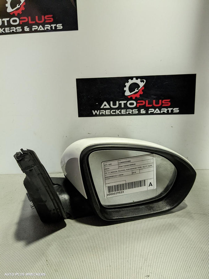 2018 Holden Commodore Right Door Mirror