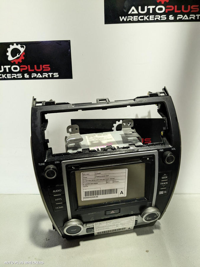 2017 Toyota Camry Radio Cd Dvd Sat Tv