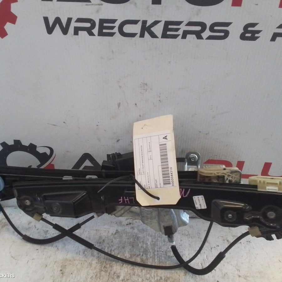 2013 Opel Astra Left Front Window Reg Motor