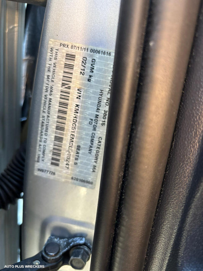 2012 Hyundai I30 Left Guard