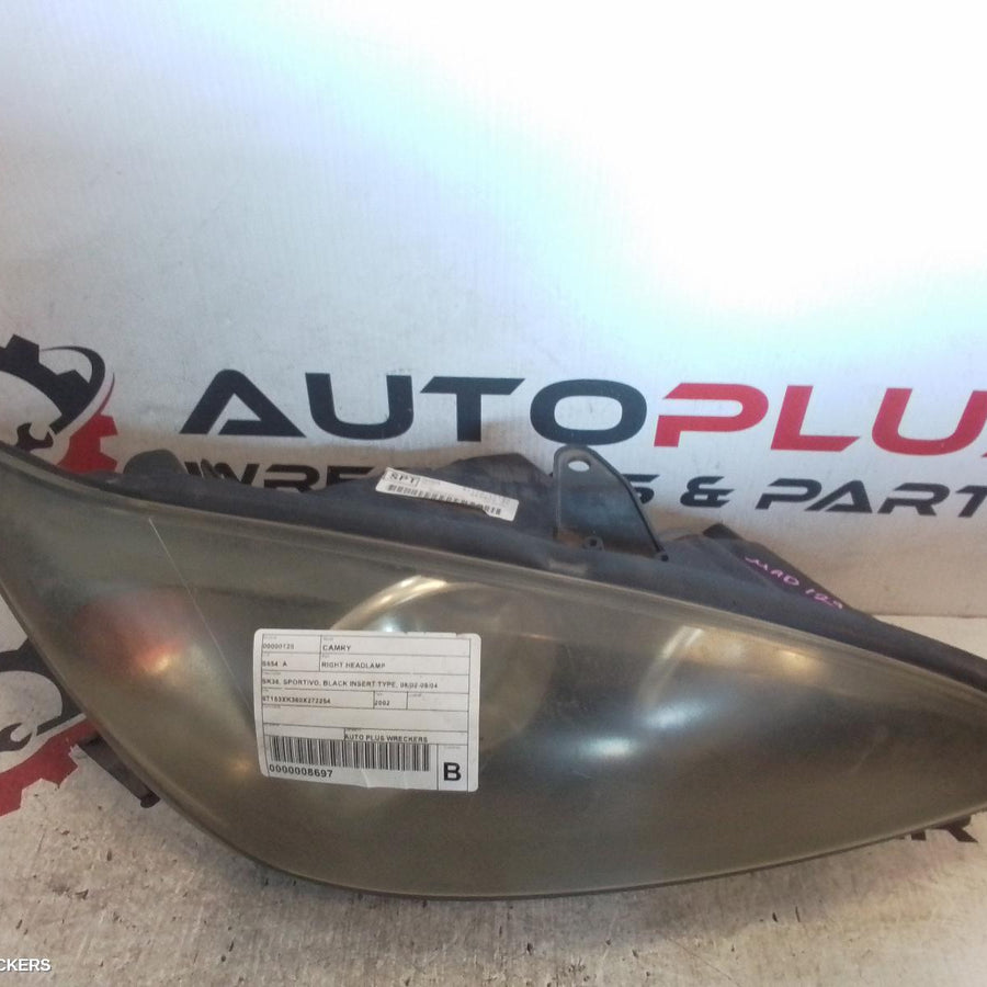 2002-2004 Toyota Camry Right Headlamp