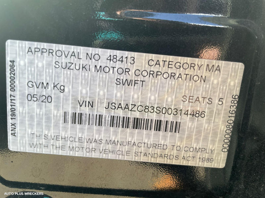 2020 Suzuki Swift Abs Pump Modulator