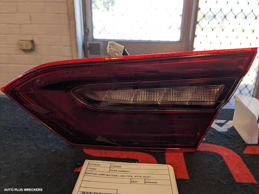 2022 Toyota Camry Rear Garnish