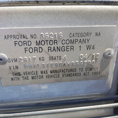 2010 Ford Ranger Wheel Arch Flare