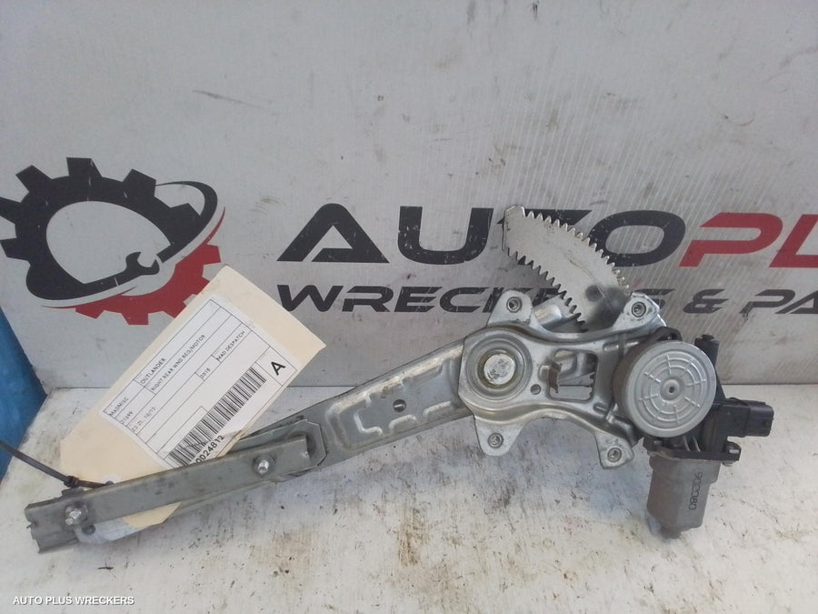2018 Mitsubishi Outlander Right Rear Wnd Reg Motor