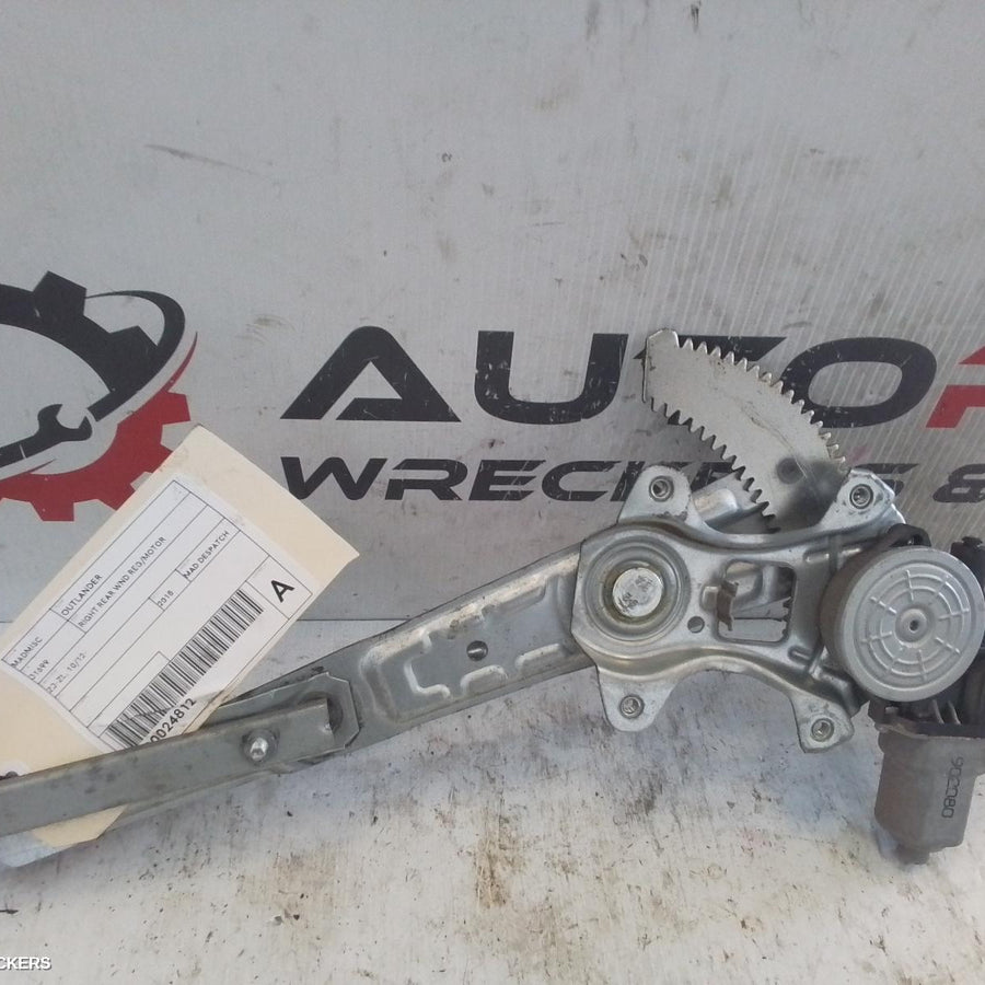 2018 Mitsubishi Outlander Right Rear Wnd Reg Motor
