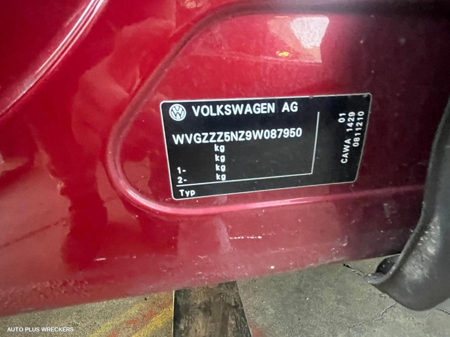 2009 Volkswagen Tiguan Right Rear Door Sliding
