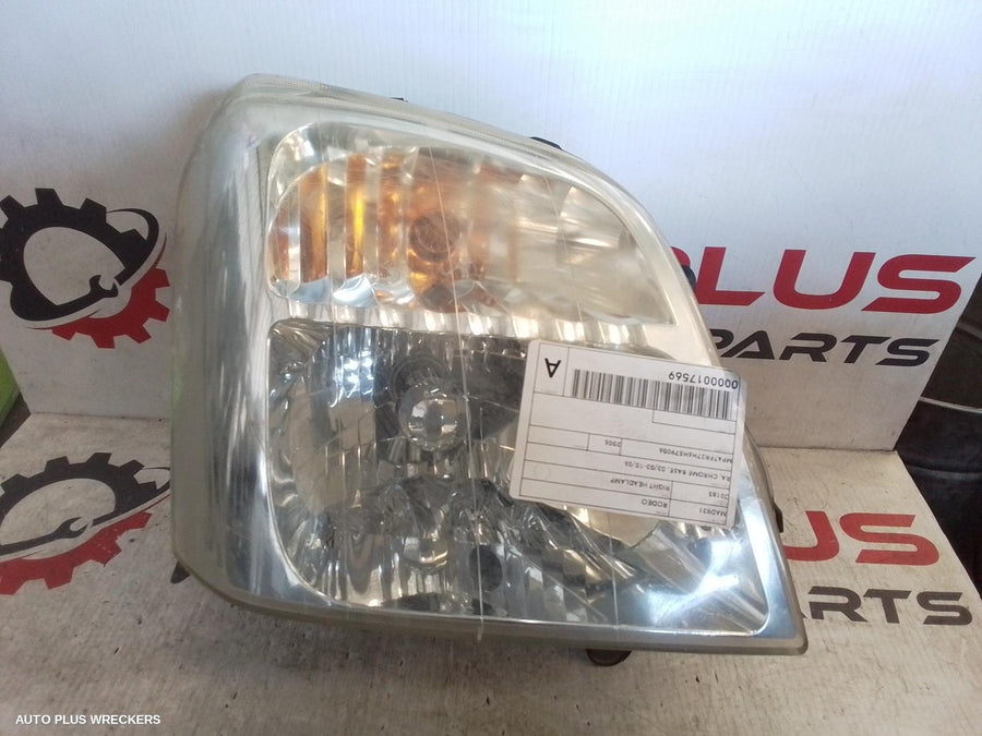 2006 Holden Rodeo Right Headlamp