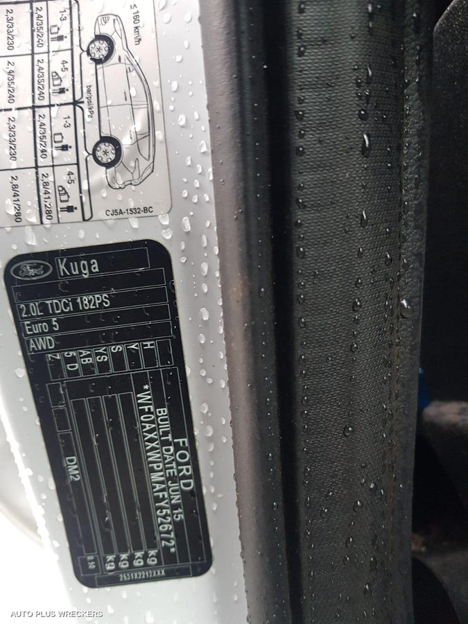 2015 Ford Kuga Door Boot Gate Lock