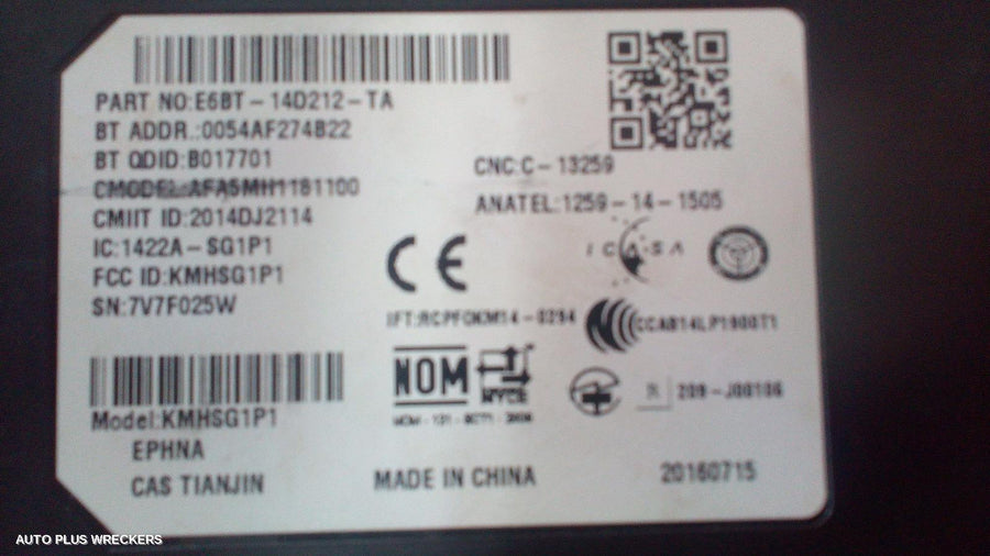 2011-2022 Ford Ranger Ecu