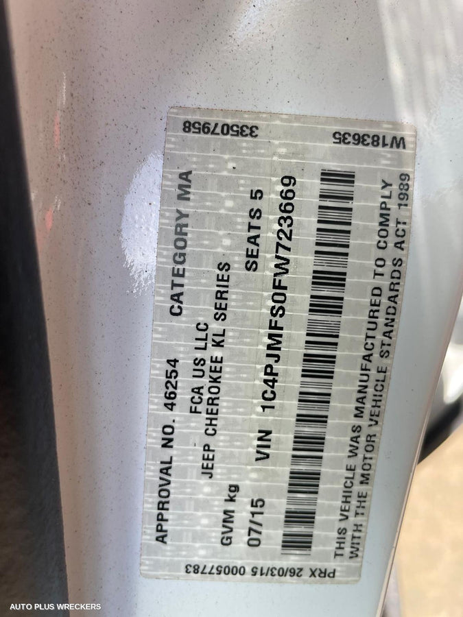 2016 Jeep Cherokee A C Compressor