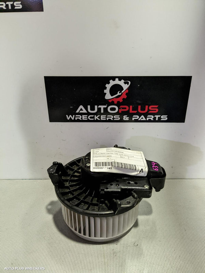 2017 Toyota Rav4 Heater Fan Motor