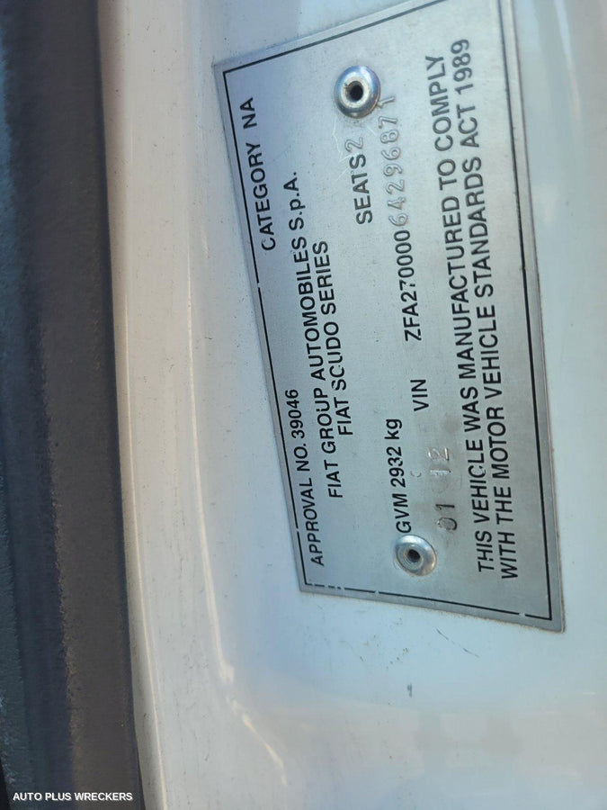 2012 Fiat Scudo Left Guard