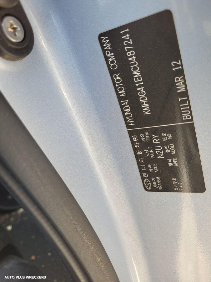 2012 Hyundai Elantra Abs Pump Modulator