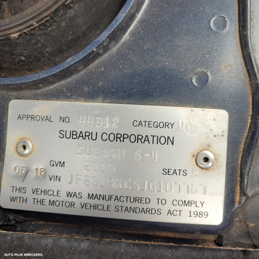 2018 Subaru Forester Left Front Window Reg Motor